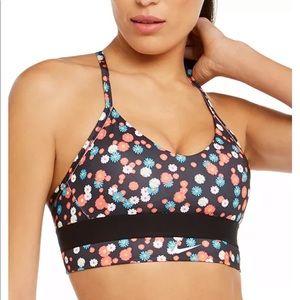 Nike Indy Floral Racerback Low Impact Sports Bra